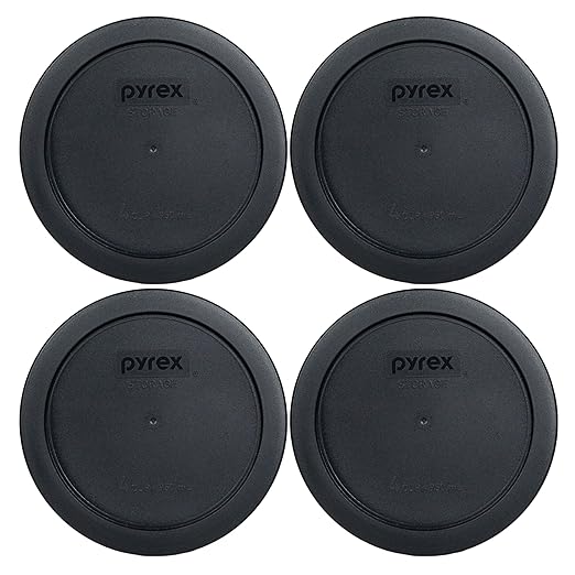 Pyrex 7201-PC 4-Cup Black Food Storage Replacement Lid by Pyrex