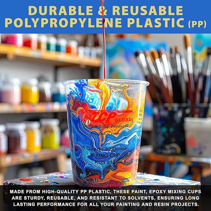 Custom Shop Paint Mixing Cups, 32-Ounce - Image 4