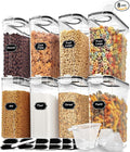 Skroam 8PCS Cereal Containers Storage, Airtight Food Storage Containers by Skroam