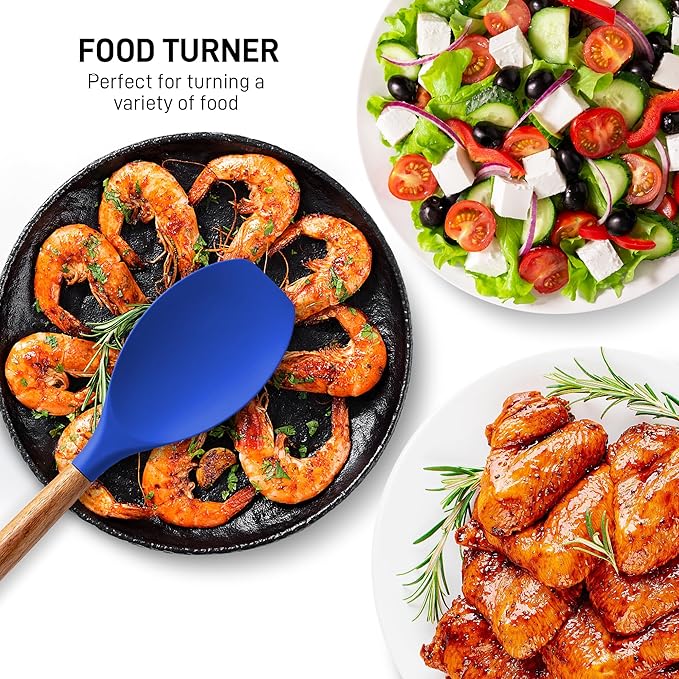 Zulay Kitchen Non-Stick Silicone Cooking Utensils Set - Image 6