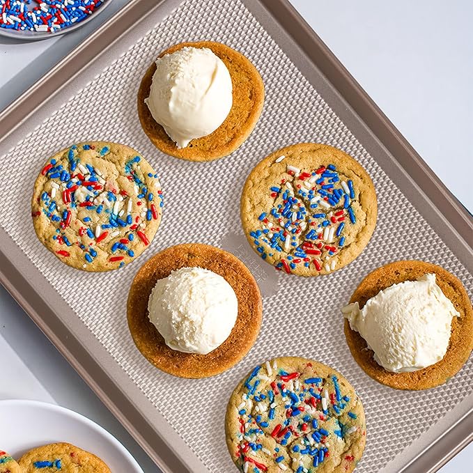 Baker's Secret Baking Sheet Pan Set, 3x Cookie Sheets - Image 7