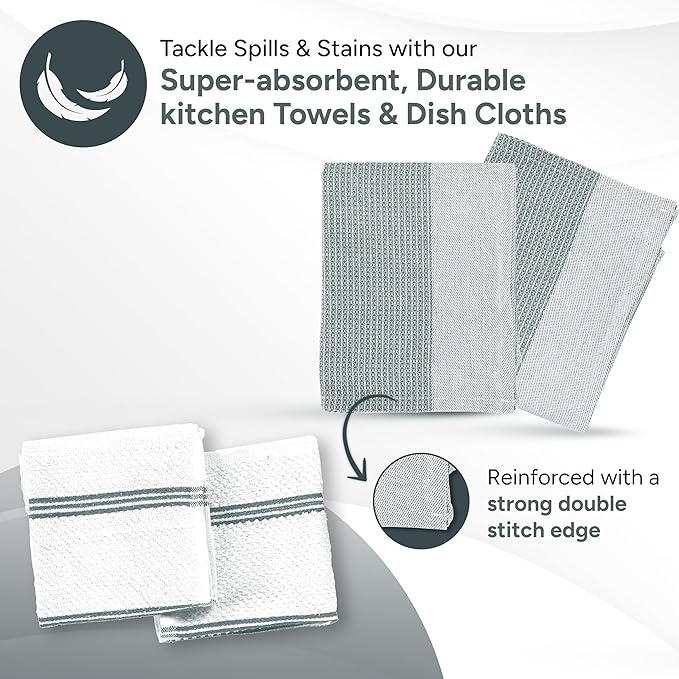 Casa Platino 8-Piece Mini Oven Mitt & Pot Holder Set – 500°F Heat Resistant - Image 4