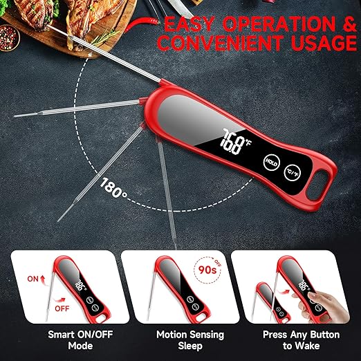 2026 Upgraded Meat Thermometer Digital-Instant Read Food Thermometer - Image 5