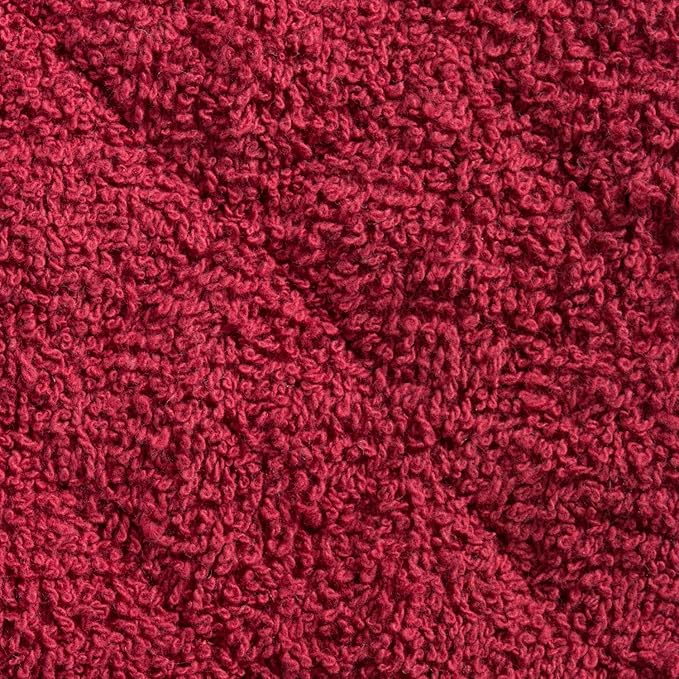 DII Basic Terry Collection Quilted 100% Cotton, Barn Red, 3 Piece - Image 4