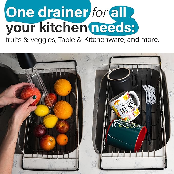 Better Houseware Over Sink Dish Drying Rack Space-Saving Dish Rack - Image 4