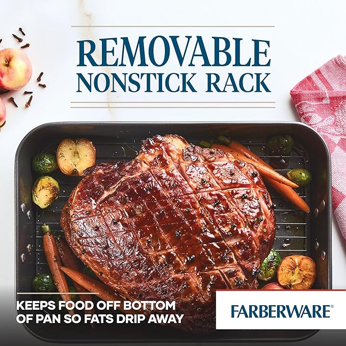 Farberware Bakeware Nonstick Steel Roaster - Image 4