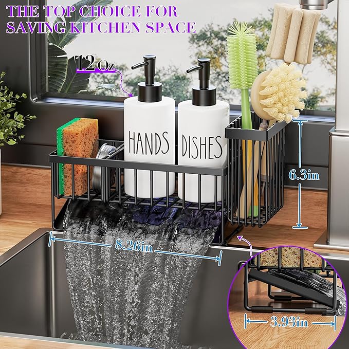 MASADI Kitchen Dish Soap Dispenser Set - Image 4