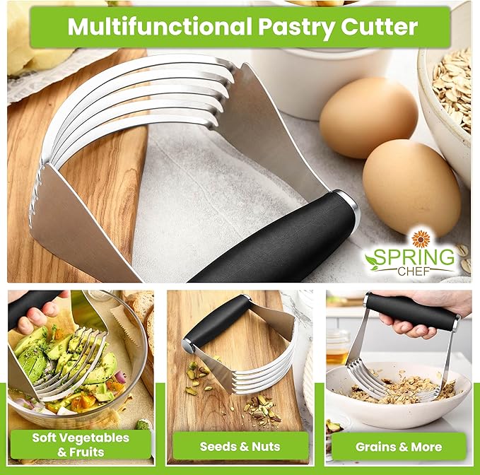 Spring Chef XL Stainless Steel Pastry Cutter Tool - Image 5