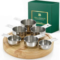 Bellemain One-Piece Stainless Steel Measuring Cups Set of 6 – Nesting Metal by Bellemain