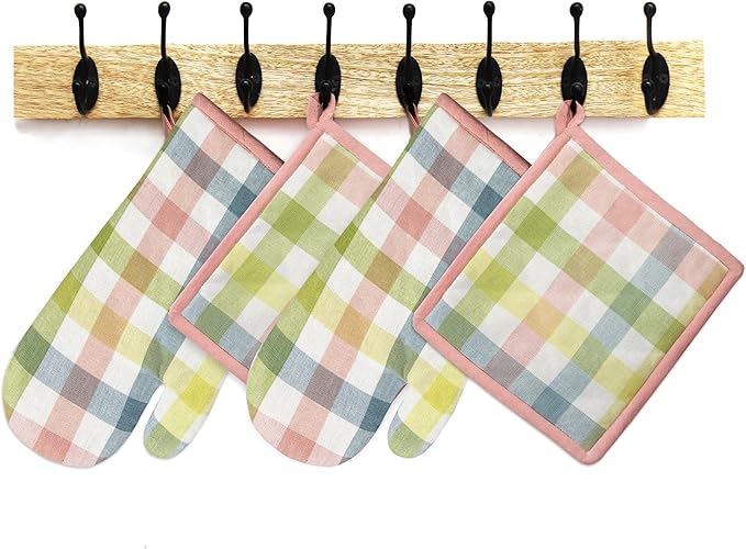 COTTON CRAFT Oven Mitt and Pot Holder Set - Image 4