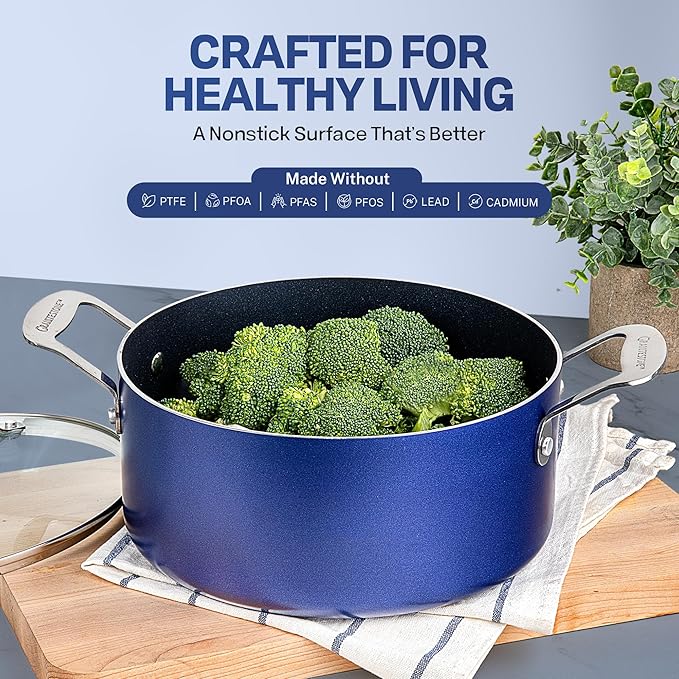 Granitestone 20 Pc Kitchen Pots and Pans Set Non Stick Cookware Set, Kitchen - Image 3
