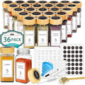 Aliggbent Spice Jars with Lable, Spice Containers Bottles, Glass Seasoning Jars by AliggbentGoodChoice