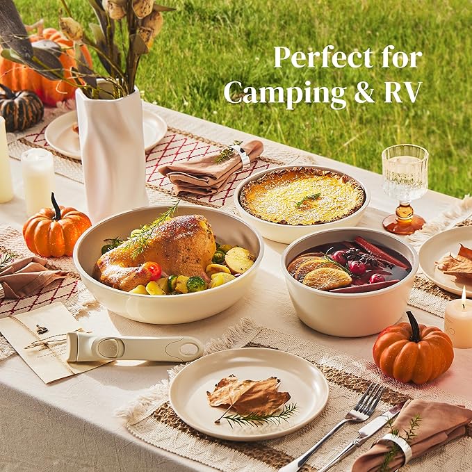 Redchef Ceramic Pots and Pans Set Non Stick, Nonstick Kitchen Cookware Sets - Image 3