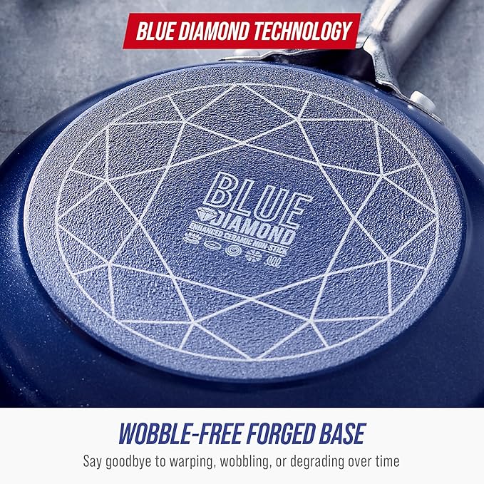 Blue Diamond Nonstick 2QT Saucepan - Image 7