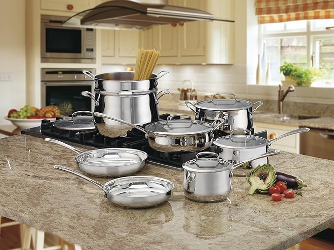 Cuisinart Contour Stainless 13-Piece Cookware Set - Image 2