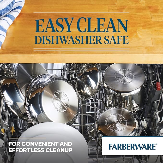 Farberware 70755 Classic Series Stainless Steel 8-Quart Covered Straining - Image 2