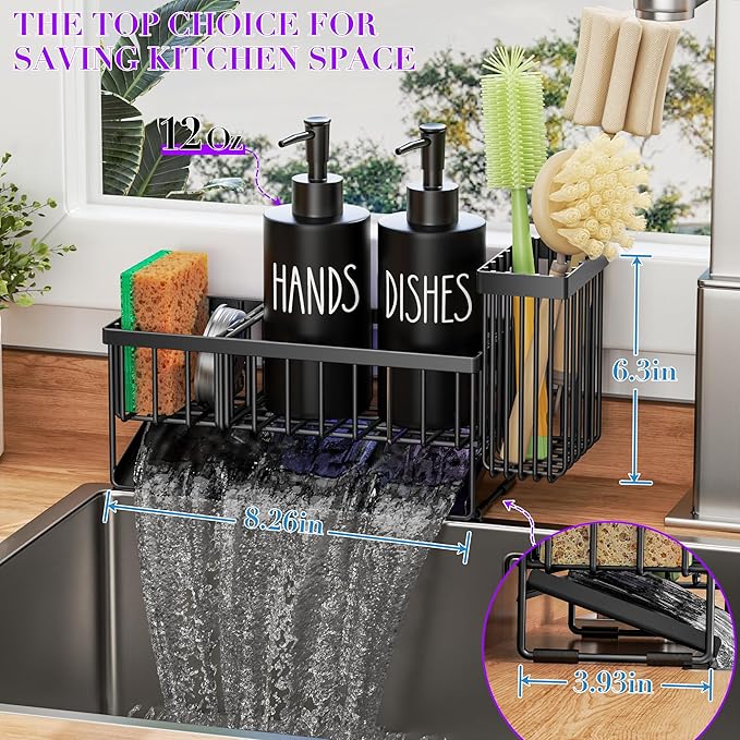 MASADI Kitchen Dish Soap Dispenser Set - Image 7