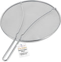U.S. Kitchen Supply Stainless Steel Splatter Guard 13" Fine Mesh Cover by USKitchenSupply