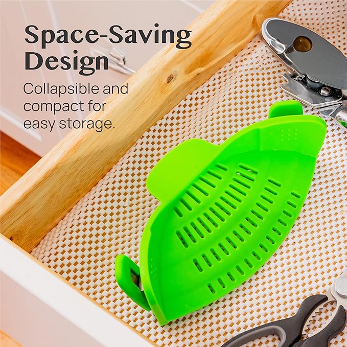 2 Pack Kitchen Gizmo Snap-On Strainer - Image 4