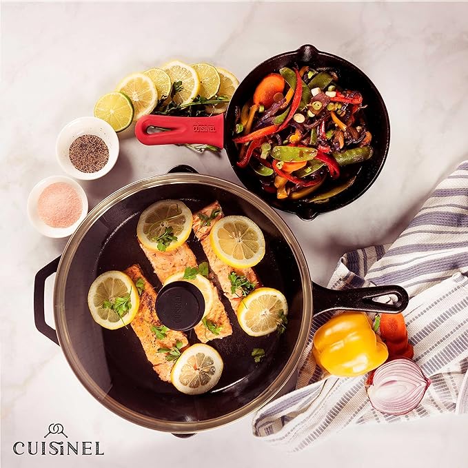 Cuisinel Cast Iron Skillet Set - Image 6