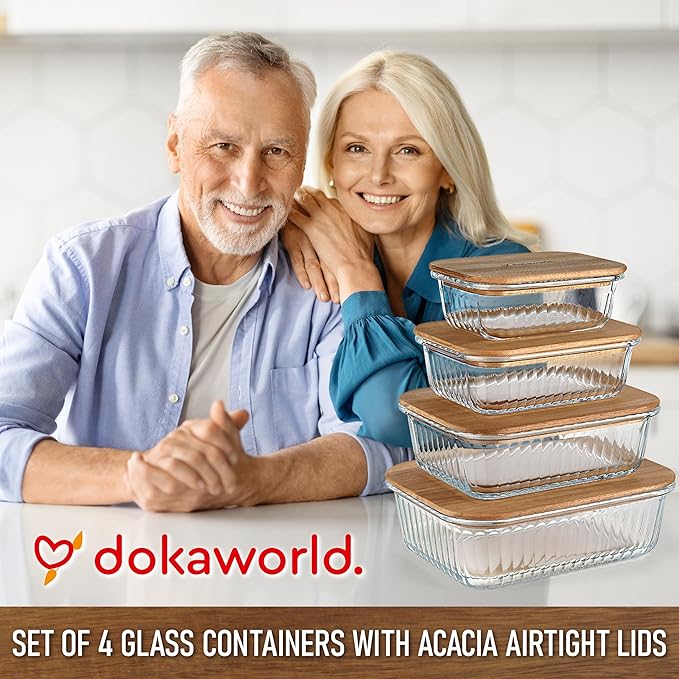 Set of 4 Stackable Space-Saving Nesting Glass Bowls - Image 9