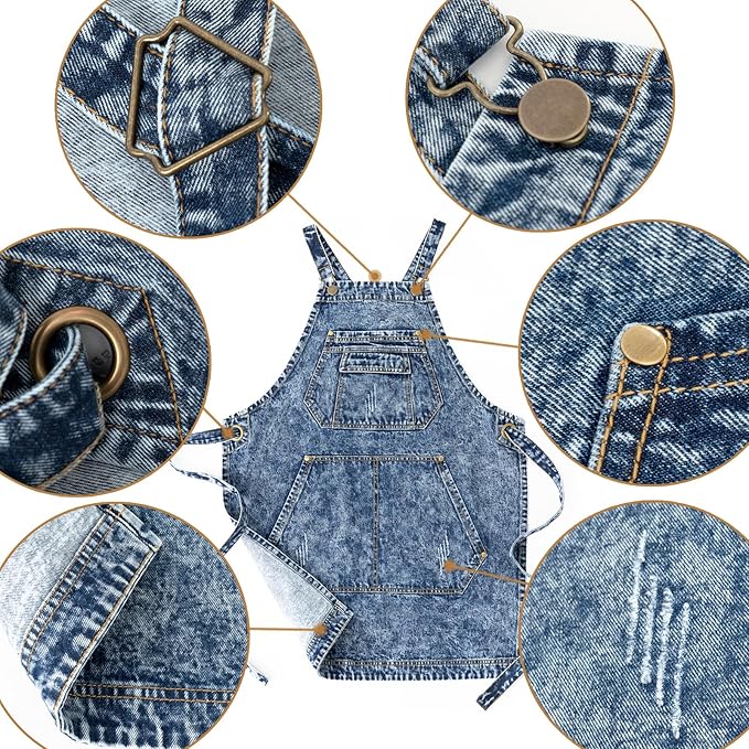 Jeanerlor - Cotton Tool Denim Work Apron - Image 2