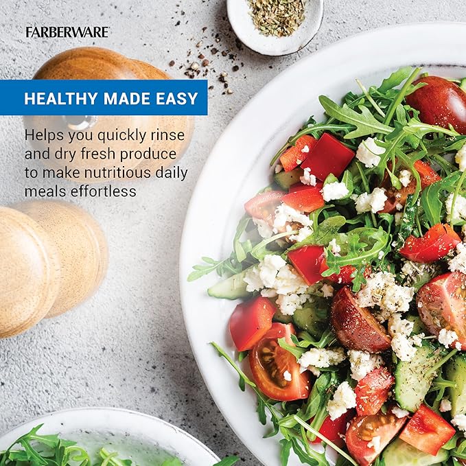 Farberware Small Pro Salad Spinner, 3.16 Qt Lettuce Spinner - Image 5