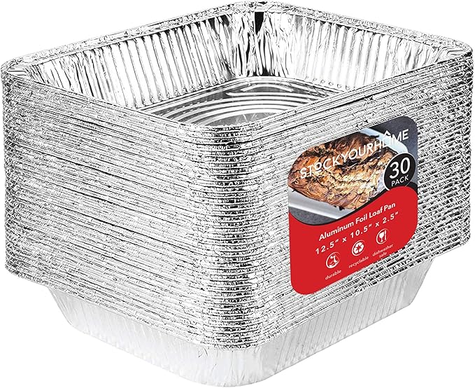 Stock Your Home Aluminum Pans 9x13 Disposable Foil Pans by StockYourHome