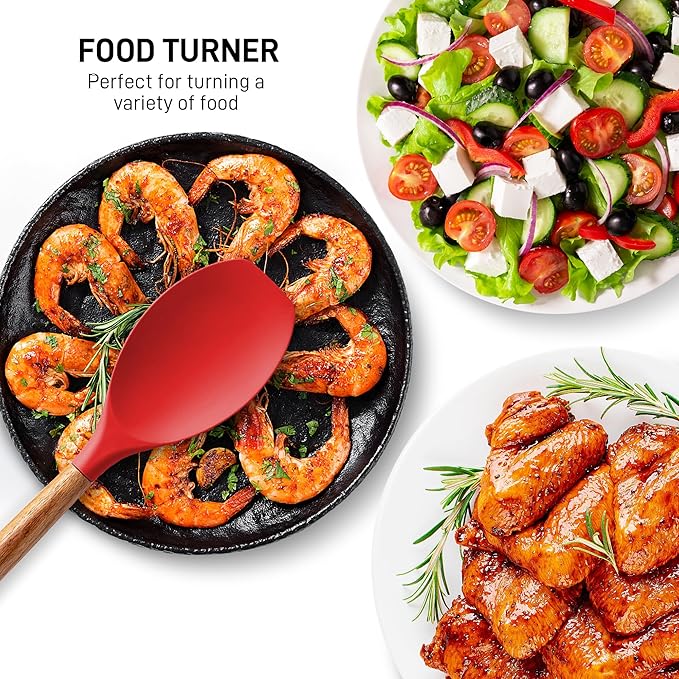 Zulay Kitchen Utensils Set Non-Stick Silicone Cooking Utensils Set - Image 6
