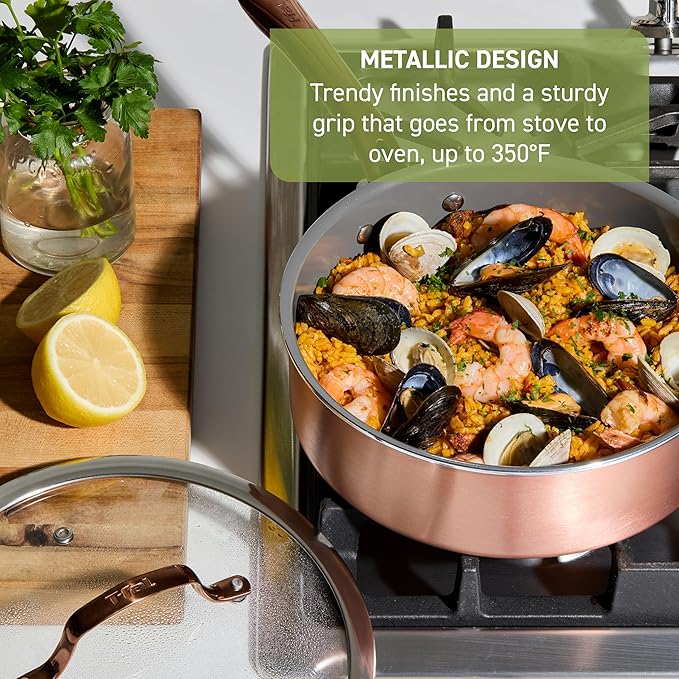 T-Fal Preserve Ceramic Nonstick Saute Pan - Image 4