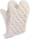 Terry Cloth Oven Mitts Heat Resistant to 482° F 15 Inch 100% Cotton Set of 2 by ARCLIBER