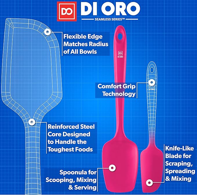 DI ORO Silicone Spatula Set - Image 4