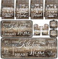 Fourluoo 10 Pcs Farmhouse Kitchen Decor and Accessories Set 4 Kitchen Towels 2 by Fourluoo