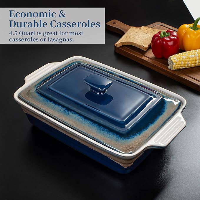 LOVECASA 4.5 Quart Ceramic Casserole Dish - Image 6