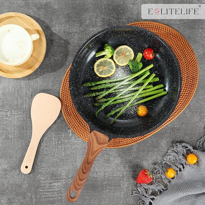 ESLITE LIFE Nonstick Ceramic Frying Pans Skillets Set - Image 7