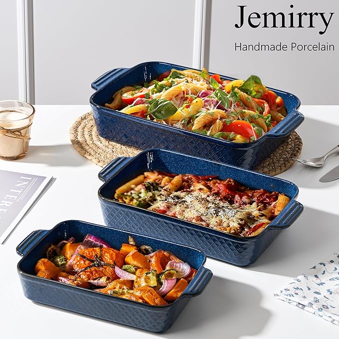 Ceramic Baking Dish Set of 3, Casserole Dishes - Image 6