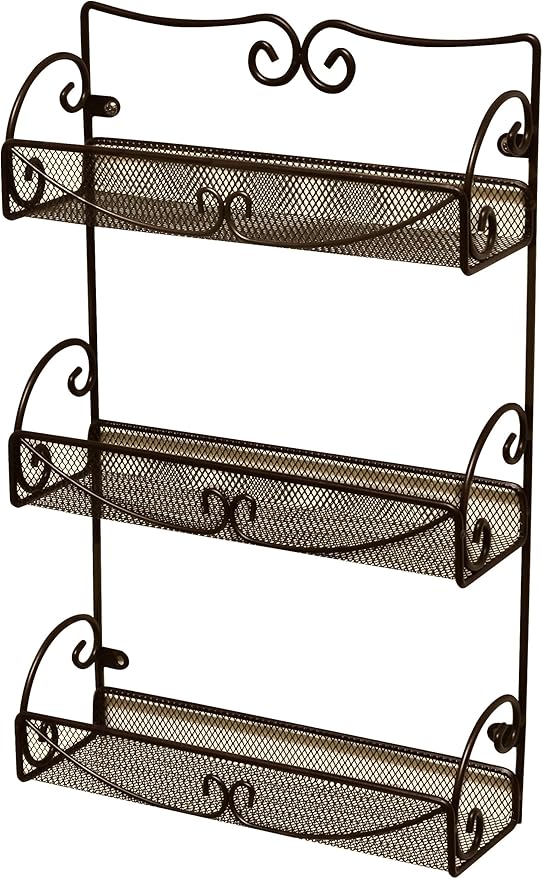 Deco Brothers 3 Tier Wall Mounted Hanging Spice Rack by DecoBrothers