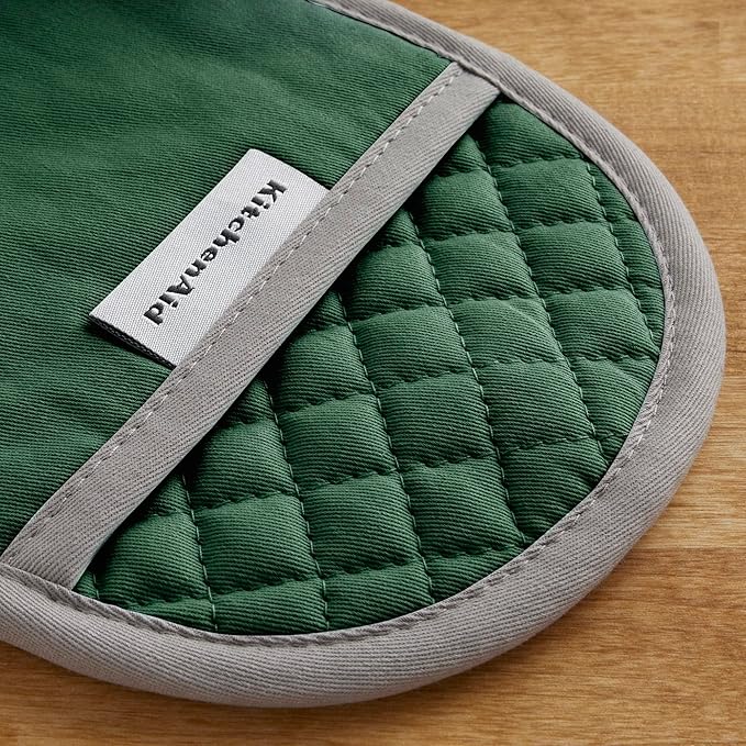KitchenAid Asteroid Pot Holder 2-Pack Set, Pebbled Palm Green - Image 4