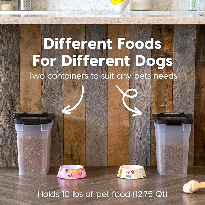 IRIS USA Airtight Dog Food Storage Container, 2 Pack, - Image 3