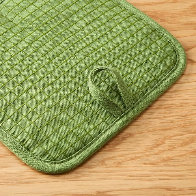 KITCHENAID Gourmet Series Gridlines Pot Holders 2-Pack Set, Heat Resistant up - Image 4