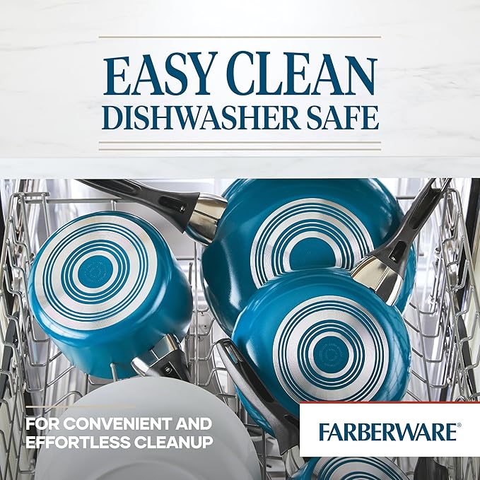Farberware 20361 Dishwasher Safe Nonstick Cookware Set / Pots and Pans Set - Image 4