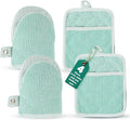 Casa Platino Heat Resistant Oven Mitts & Pot Holders, 4-Piece – Oven Mitt by CasaPlatino