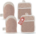 Casa Platino Cute Oven Mitts & Pot Holders, 4-Piece – Oven Mitts Heat Resistant by CasaPlatino