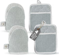 Casa Platino Heat Resistant Oven Mitts & Potholders, 4-Piece – Oven Mitt and by CasaPlatino