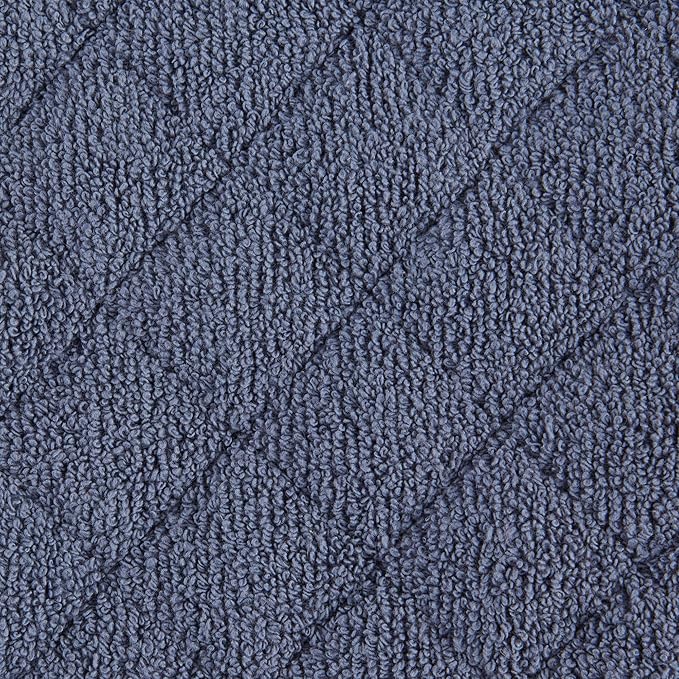 DII Basic Terry Collection Quilted 100% Cotton, Stonewash Blue, 3 Piece - Image 3