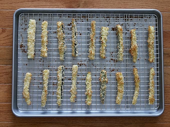 USA Pan Oven Safe Jelly Roll Cooling Rack, Nonstick Stainless Steel - Image 5