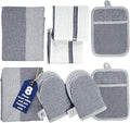 Casa Platino Mini Oven Mitts Set, 8-Piece – 500°F Heat Resistant Silicone Oven by CasaPlatino