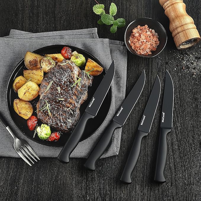 McCook® Knife Sets, German Stainless Steel Knife Block Sets - Image 4